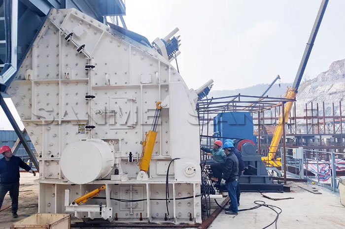 時產(chǎn)3600噸｜山美大型反擊式破碎機服務于江西骨料項目