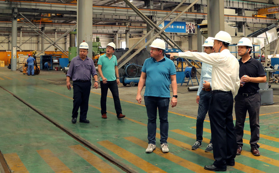 高能環(huán)境、青島合能、奧地利Thoni公司領(lǐng)導(dǎo)蒞臨山美股份考察指導(dǎo)