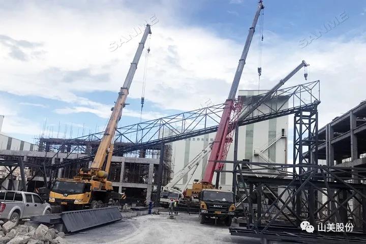 項目｜上海山美股份承建的重慶大業(yè)建材時產(chǎn)3000噸砂石骨料EP項目進(jìn)展順利