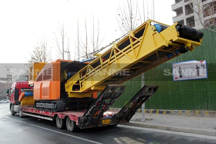 顛覆傳統(tǒng)裝車方式，山美履帶式取料機(jī)助您實(shí)現(xiàn)降本增效、節(jié)能減排！